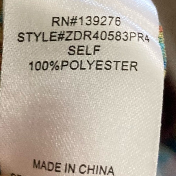 DR2 BY DANIEL RAINN GREEN PAISLEY BOHO RUFFLED HEM SHORTS, SMALL - Picture 6 of 6